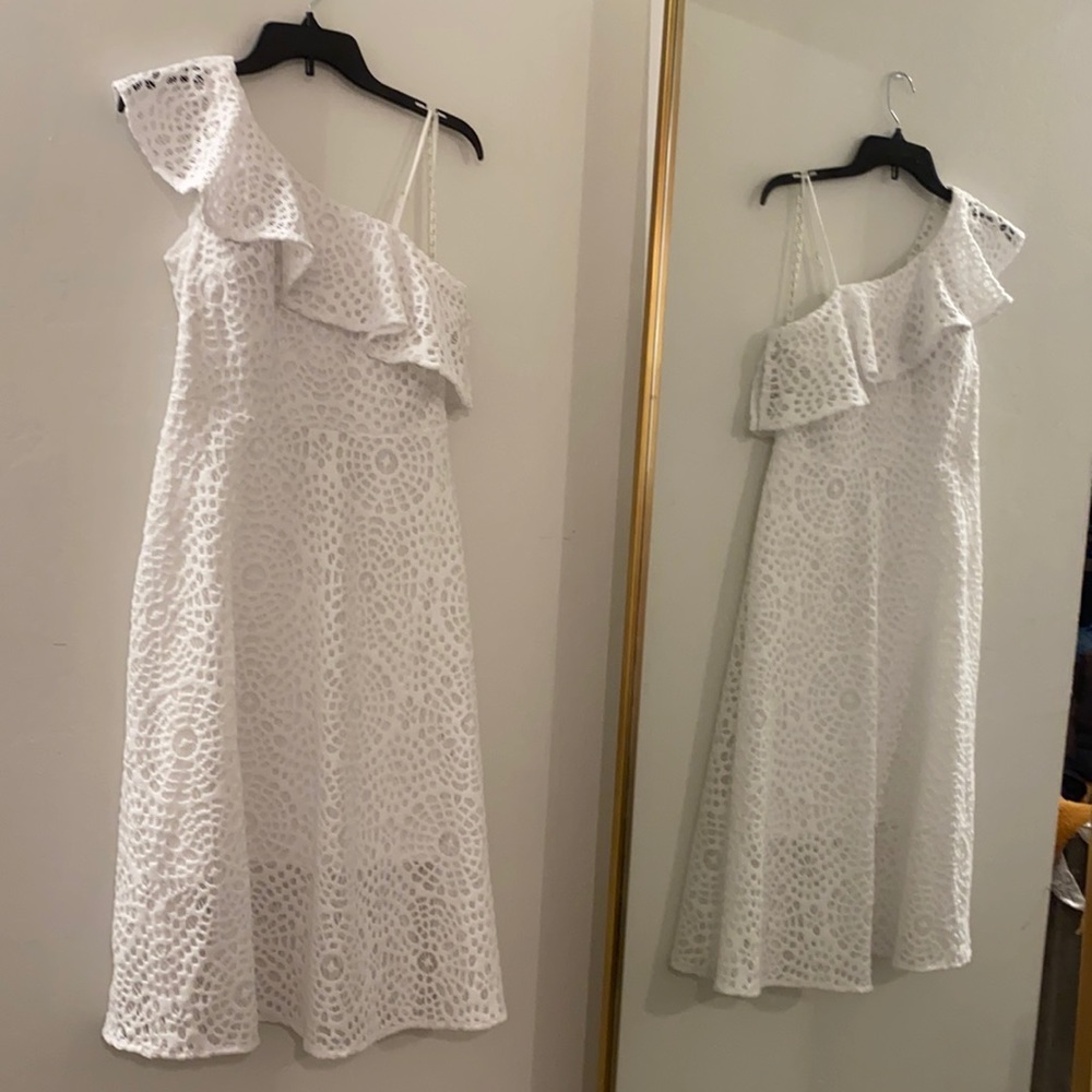 Lilly Pulitzer Asymmetrical Crochet Dress